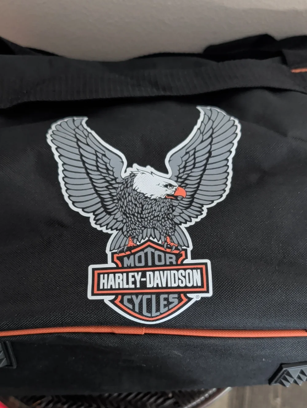 HARLEY DAVIDSON MOTORCYCLES LIGHTWEIGHT LOGO TRAVEL CARRY BAG SIZE MEDIUM